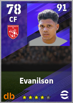 Evanilson eFootball player card
