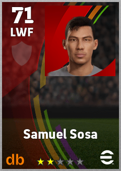 Samuel Sosa — LWF, OVR 71, MAX 71