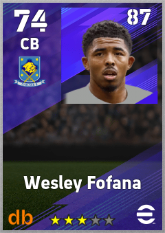 Wesley Fofana eFootball player card
