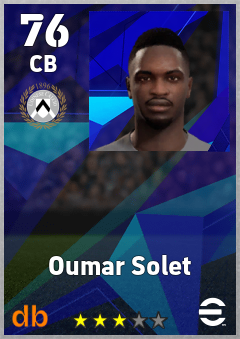 Oumar Solet eFootball player card