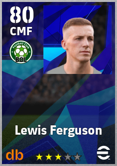 Lewis Ferguson — CMF, OVR 80, MAX 80