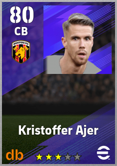 Kristoffer Ajer — CB, OVR 80, MAX 80