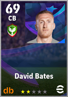 David Bates — CB, OVR 69, MAX 69