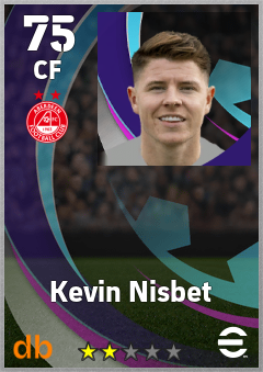 Kevin Nisbet — CF, OVR 75, MAX 75