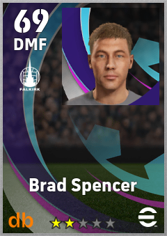 Brad Spencer — DMF, OVR 69, MAX 69