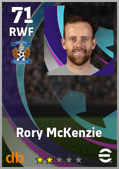 Rory McKenzie — RWF, OVR 71, MAX 71