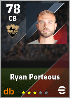 Ryan Porteous — CB, OVR 78, MAX 78