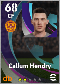 Callum Hendry — CF, OVR 68, MAX 68