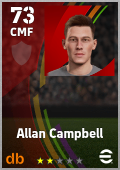 Allan Campbell — CMF, OVR 73, MAX 73