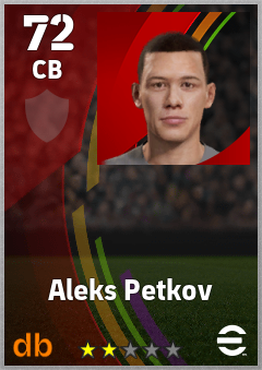 Aleks Petkov eFootball player card