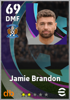 Jamie Brandon — DMF, OVR 69, MAX 69