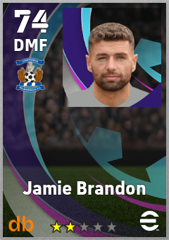 Jamie Brandon — DMF, OVR 74, MAX 74