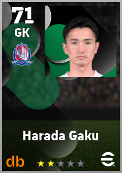 Harada Gaku — GK, OVR 71, MAX 71