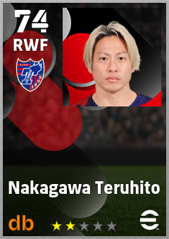 Nakagawa Teruhito — RWF, OVR 74, MAX 74