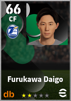 Furukawa Daigo — CF, OVR 66, MAX 66