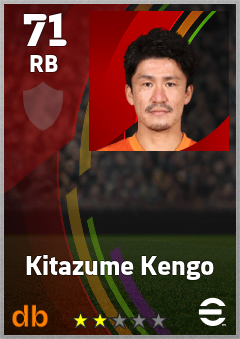 Kitazume Kengo eFootball player card