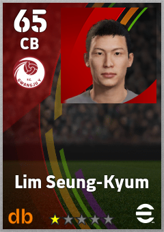 Lim Seung-Kyum — CB, OVR 65, MAX 65
