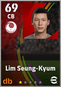 Lim Seung-Kyum — CB, OVR 69, MAX 69
