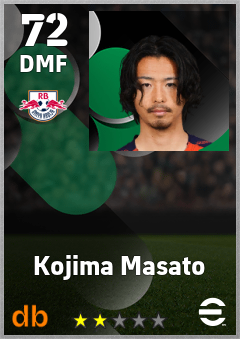Kojima Masato — DMF, OVR 72, MAX 72