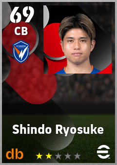 Shindo Ryosuke eFootball player card
