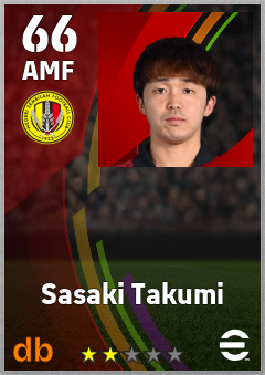 Sasaki Takumi — AMF, OVR 66, MAX 66