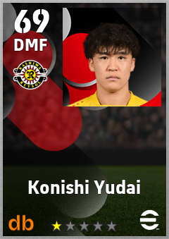 Konishi Yudai — DMF, OVR 69, MAX 69