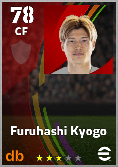 Furuhashi Kyogo eFootball player card