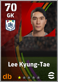 Lee Kyung-Tae — GK, OVR 70, MAX 70