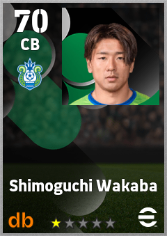 Shimoguchi Wakaba — CB, OVR 70, MAX 70