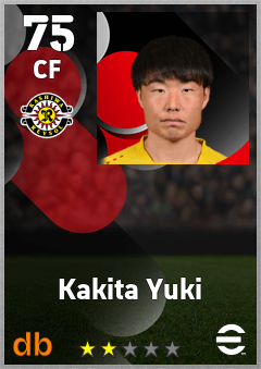 Kakita Yuki — CF, OVR 75, MAX 75