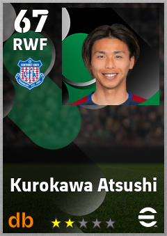 Kurokawa Atsushi — RWF, OVR 67, MAX 67