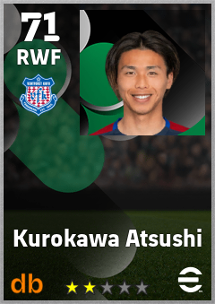 Kurokawa Atsushi — RWF, OVR 71, MAX 71