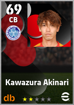 Kawazura Akinari — CB, OVR 69, MAX 69