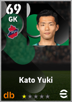 Kato Yuki — GK, OVR 69, MAX 69