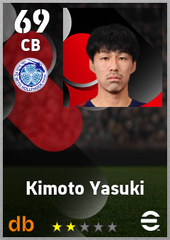 Kimoto Yasuki eFootball player card
