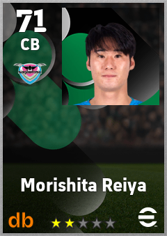 Morishita Reiya — CB, OVR 71, MAX 71