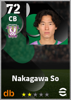 Nakagawa So — CB, OVR 72, MAX 72