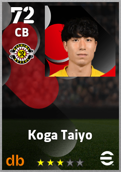 Koga Taiyo eFootball player card