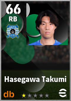 Hasegawa Takumi — RB, OVR 66, MAX 66