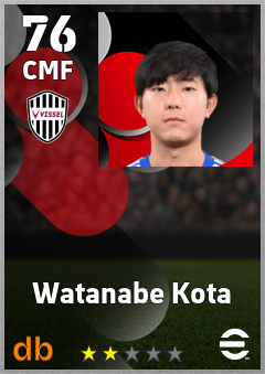 Watanabe Kota — CMF, OVR 76, MAX 76