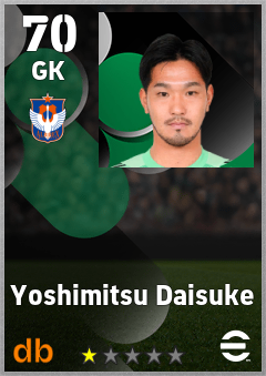 Yoshimitsu Daisuke — GK, OVR 70, MAX 70