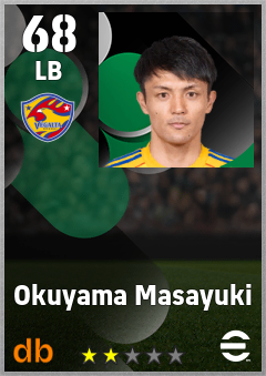 Okuyama Masayuki — LB, OVR 68, MAX 68