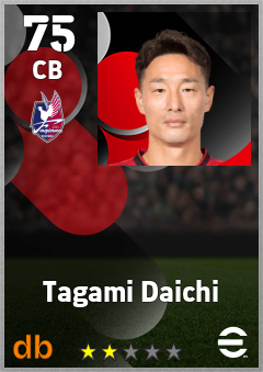 Tagami Daichi — CB, OVR 75, MAX 75