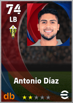 Antonio Díaz eFootball player card