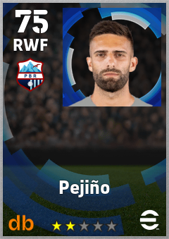 Pejiño — RWF, OVR 75, MAX 75