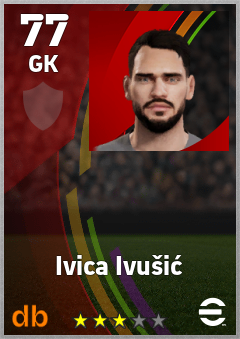 Ivica Ivušić — GK, OVR 77, MAX 77