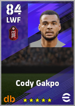 Cody Gakpo — LWF, OVR 84, MAX 92