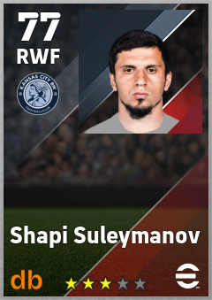 Shapi Suleymanov — RWF, OVR 77, MAX 77