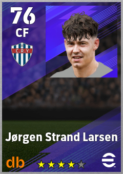 Jørgen Strand Larsen eFootball player card