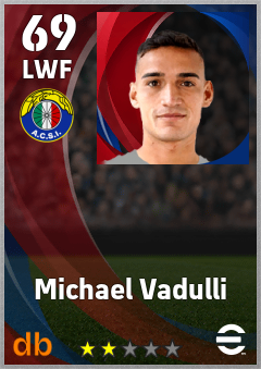 Michael Vadulli — LWF, OVR 69, MAX 69